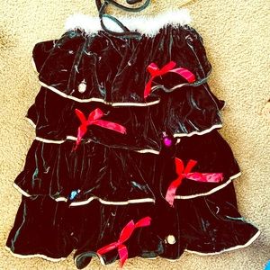 Christmas tier velvet dress sz M